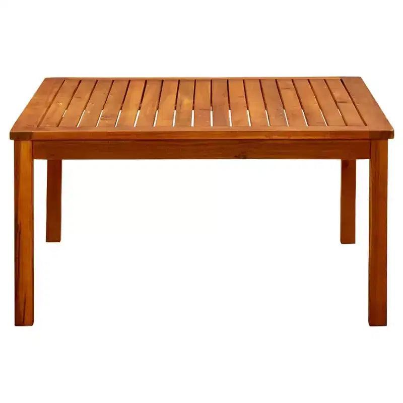 vidaXL Mesa de Centro Madera Maciza de Acacia Natural - 33.5 x 33.5 x 17.7