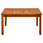 vidaXL Mesa de Centro Madera Maciza de Acacia Natural - 33.5 x 33.5 x 17.7