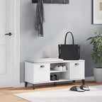 vidaXL Zapatero con estante de almacenamiento, organizador para pasillo, muebles de madera maciza de pino