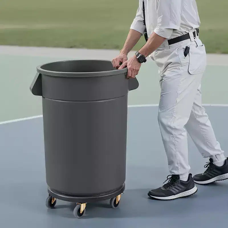 Base con Ruedas para Cubo de Basura VEVOR, Compatible con Contenedores de 20, 32, 44 y 55 Galones, Base Redonda con 4 Ruedas Bloqueables, Capacidad de Carga de 500 lb, Negro