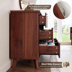 Cómoda de 60.6" de ancho con 9 cajones hondos - Mueble de TV moderno y cómoda para dormitorio, sala de estar y pasillo