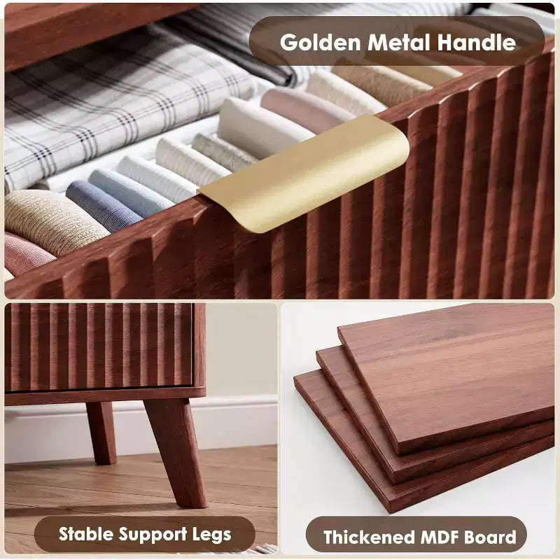 Cómoda de 60.6" de ancho con 9 cajones hondos - Mueble de TV moderno y cómoda para dormitorio, sala de estar y pasillo