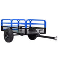1500 lbs Heavy Duty Steel Dump Cart, Utility Trailer with Removable Sides, 15 Cubic Feet Capacity Trailer for ATV, UTV, Lawn Mowers
