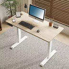 MAYEERTY Escritorio eléctrico de altura regulable para casa y oficina, mesa para ordenador y mesa de juegos