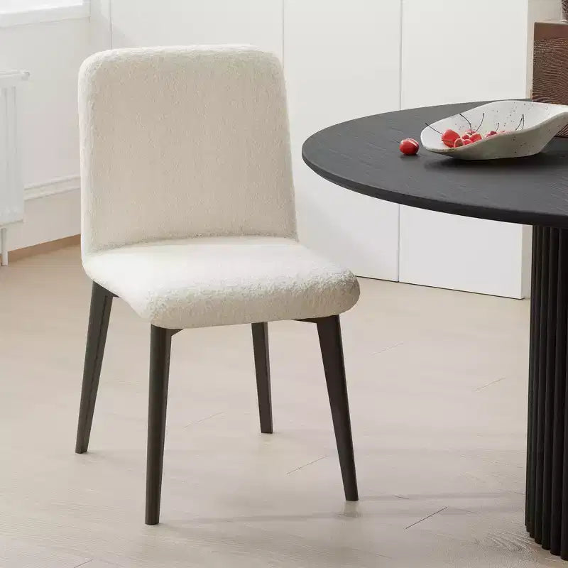 PexFix Juego de 2 sillas de comedor tapizadas, sillas de cocina modernas de tela con asiento acolchado y patas de madera resistentes, sillas auxiliares para comedor o sala de estar