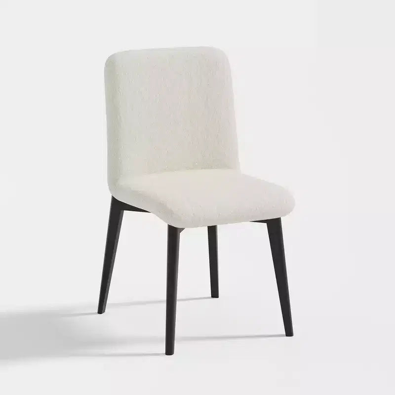 PexFix Juego de 2 sillas de comedor tapizadas, sillas de cocina modernas de tela con asiento acolchado y patas de madera resistentes, sillas auxiliares para comedor o sala de estar