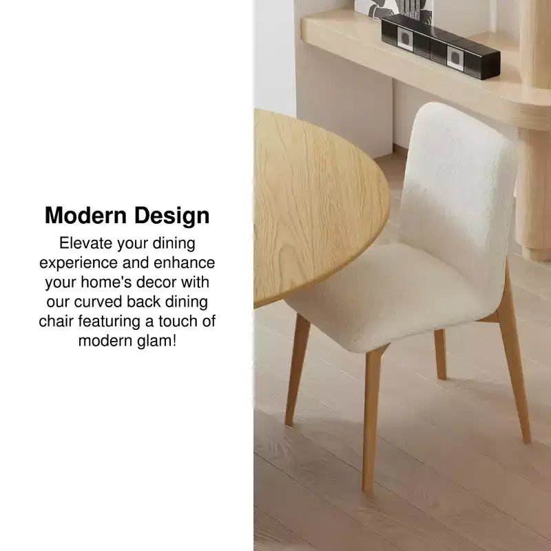 PexFix Juego de 2 sillas de comedor tapizadas, sillas de cocina modernas de tela con asiento acolchado y patas de madera resistentes, sillas auxiliares para comedor o sala de estar