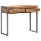 vidaXL Mesa Consola 37.4x13.8x29.5 Madera Maciza de Mango