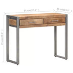 vidaXL Mesa Consola 37.4x13.8x29.5 Madera Maciza de Mango