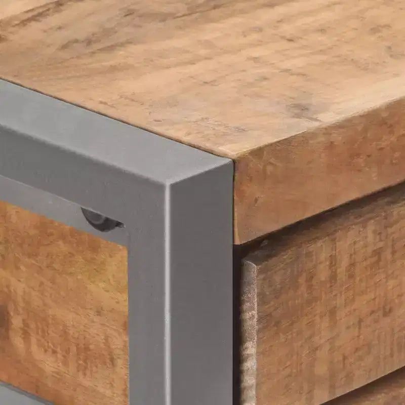 vidaXL Mesa Consola 37.4x13.8x29.5 Madera Maciza de Mango