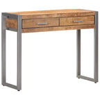 vidaXL Mesa Consola 37.4x13.8x29.5 Madera Maciza de Mango