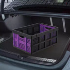 Cestas grandes de almacenamiento plegables de 22x15.7x10.2 pulgadas, cajas de plástico plegables, contenedores apilables extragruesos para el hogar, la cocina y la despensa