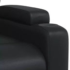 vidaXL Sillón reclinable de masaje de piel sintética color crema