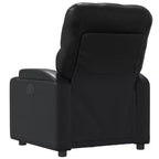 vidaXL Sillón reclinable de masaje de piel sintética color crema