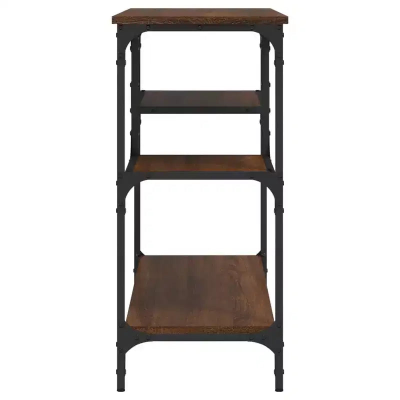 vidaXL Mesa Consola con Estantes Detrás del Sofá, Escritorio de Entrada, Muebles de Sala de Estar