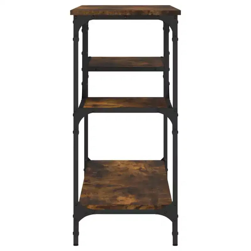 vidaXL Mesa Consola con Estantes Detrás del Sofá, Escritorio de Entrada, Muebles de Sala de Estar