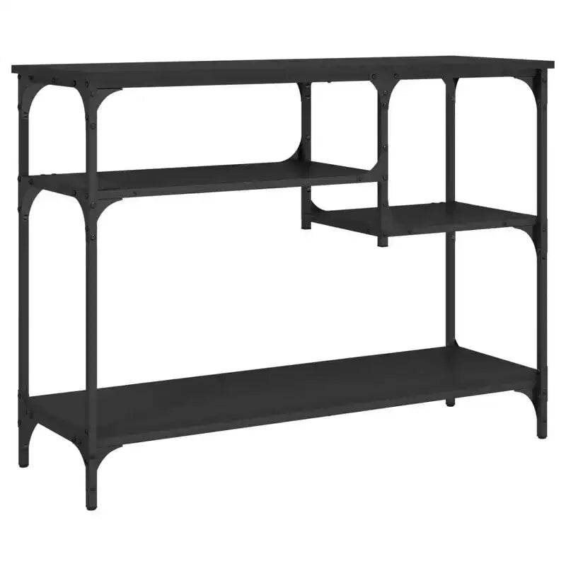 vidaXL Mesa Consola con Estantes Detrás del Sofá, Escritorio de Entrada, Muebles de Sala de Estar