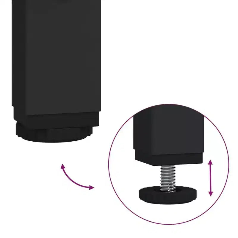 vidaXL Mesa Consola con Estantes Detrás del Sofá, Escritorio de Entrada, Muebles de Sala de Estar