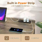 Mueble para TV de granja para televisores de 75 pulgadas con almacenamiento semiabierto, estante ajustable y puertas corredizas, consola multimedia de 66 pulgadas para sala de estar