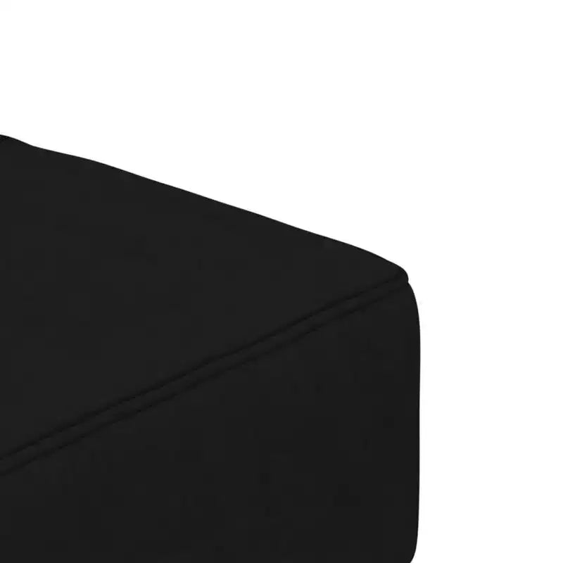 Sofá cama de 2 plazas vidaXL con dos almohadas de terciopelo negro