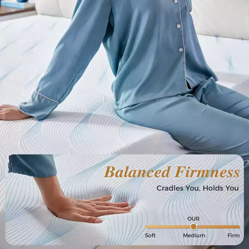 Colchón Sailvan Full Memory Foam, de 10 pulgadas con gel refrescante y espuma viscoelástica en caja, firmeza media