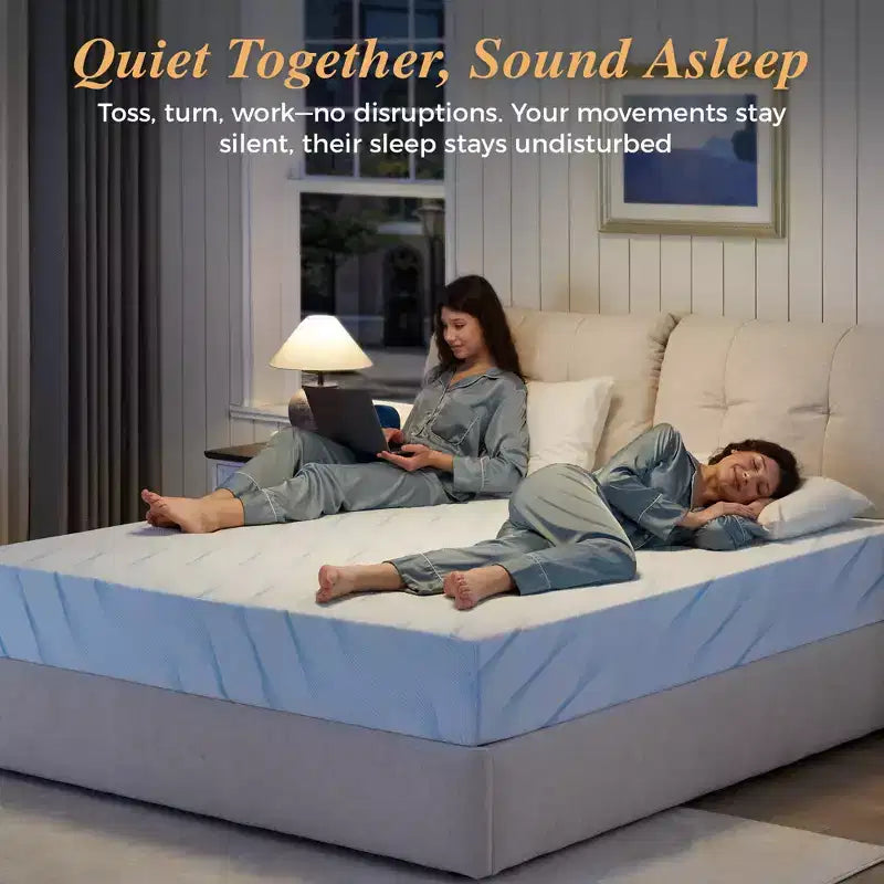 Colchón Sailvan Full Memory Foam, de 10 pulgadas con gel refrescante y espuma viscoelástica en caja, firmeza media