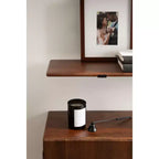 Estantería de pared Atwood de Kate and Laurel, negro y nogal, 32x10x30