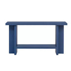 Consolas para entrada, mesa de sofá grande detrás del sofá, mesas de sofá de madera con patas de diseño en forma de T para sala de estar, vestíbulo