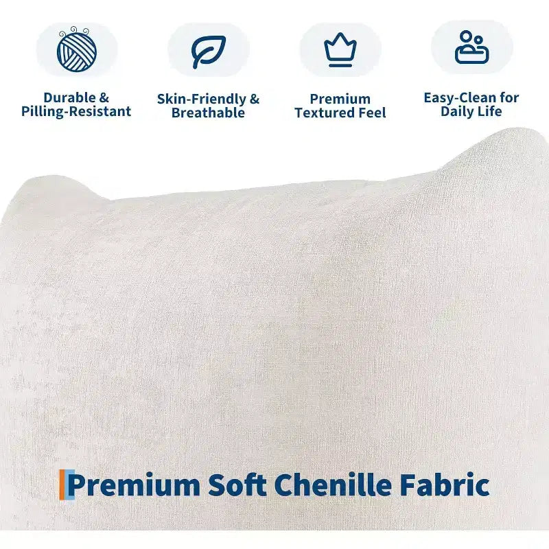 Seccional de sofá nube extragrande: Sofá modular en forma de U de chenilla, diseño de asiento profundo sin estructura