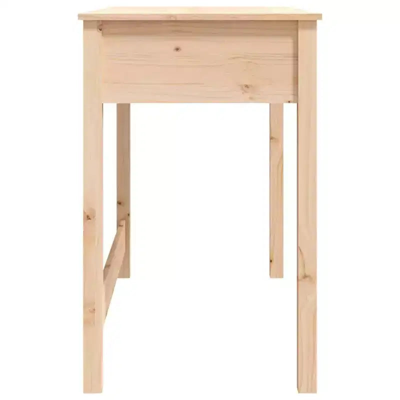 vidaXL Escritorio Madera Natural Madera maciza de pino Escritorio mediano Rectangular