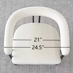 Juego de 6 sillas de comedor tapizadas Panipeachy, sillas de cocina de terciopelo contemporáneo con respaldo curvo y elegante base de metal