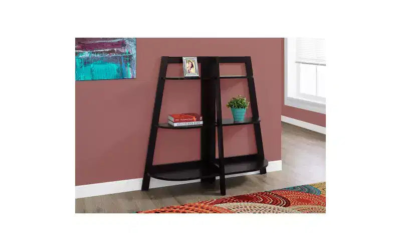 TUYOHW Estantería Moderna de Escalera de 3 Niveles, Estantería Abierta, Estantes de Madera para Libros, Librerías para Espacios Pequeños, Sala de Estar, Dormitorio, Oficina