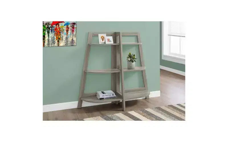 TUYOHW Estantería Moderna de Escalera de 3 Niveles, Estantería Abierta, Estantes de Madera para Libros, Librerías para Espacios Pequeños, Sala de Estar, Dormitorio, Oficina