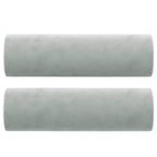 vidaXL Sofá de 3 plazas con cojines decorativos gris claro 70.9 de terciopelo