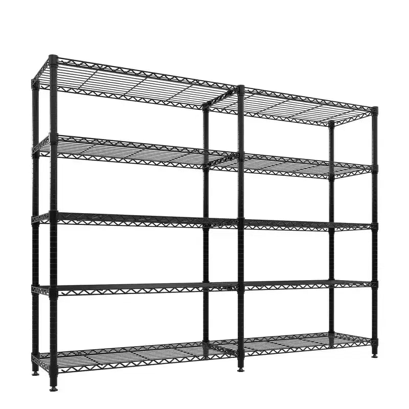 Estanterías de almacenamiento de 71 W, estantería metálica de 5 niveles, estantería de alambre resistente, estanterías de despensa ajustables, estantería de cocina para despensa, garaje comercial