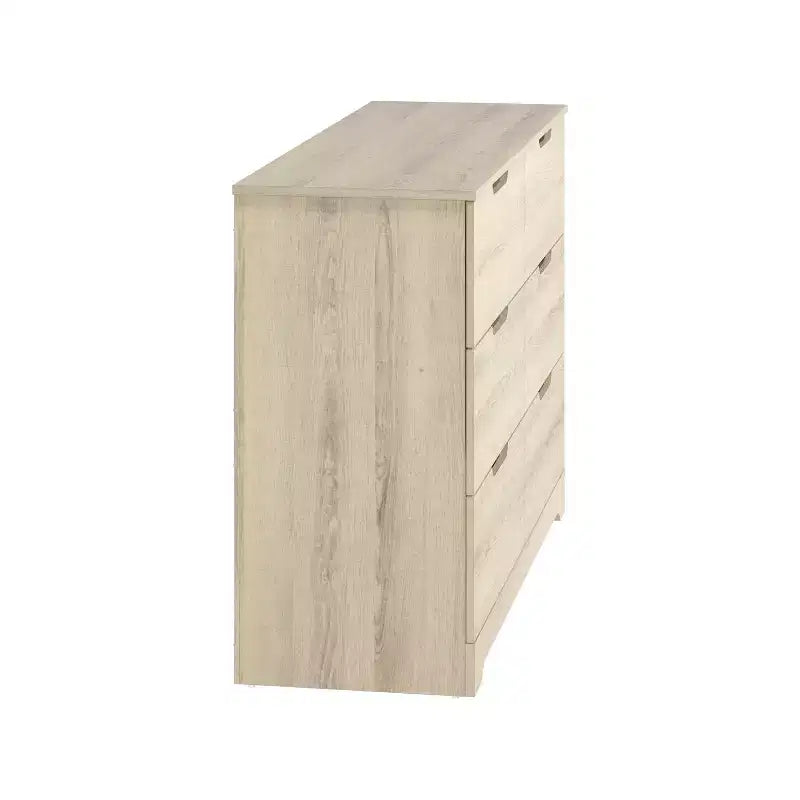 Cómoda de 6 cajones Galano con fabricación de madera 47 AN 15.6 PR 31.7 AL