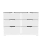 Cómoda de 6 cajones Galano con fabricación de madera 47 AN 15.6 PR 31.7 AL