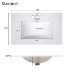 Combinación de tocador de baño vintage de 48" con lavabos dobles, gabinete de almacenamiento para baño con puertas de cierre suave y estante
