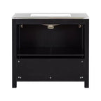 Tocador de baño de 72 pulgadas con tocadores dobles, mueble lavabo de baño con puertas de cierre suave y estante ajustable, Espresso