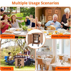 COZONY Calentador Portátil de Alimentos 82 QT, Ruedas de Carga de Doble Extremo de Calentamiento Eficiente para Reuniones Familiares Comedor