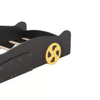 Cama plataforma GDFStudio Dean con forma de coche, ruedas y almacenamiento