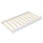 Cama de madera con forma de casa y nido Luxystar, tamaño doble, blanca