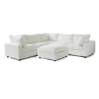Sofá Seccional Modular de 6 Piezas con Chaise y Otomana