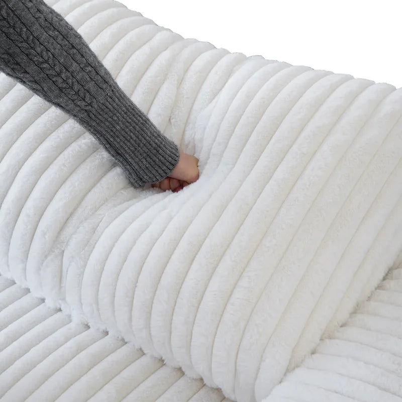 Sofá Seccional Modular de 6 Piezas con Chaise y Otomana