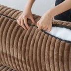 Sofá Seccional Modular de 6 Piezas con Chaise y Otomana