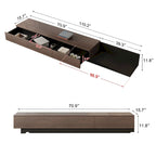 Mueble de TV Extensible con 3 Cajones, de 180 cm a 280 cm