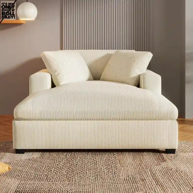 Sillón diván extragrande color beige