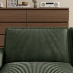 103 Sofá de 4 plazas Corduroy Modern Classic con asiento profundo y 4 cojines