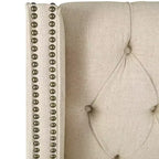 Cabecero de cama de alas Skyline Furniture con botones y capitoné de diamante