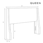 Cabecero de cama de alas Skyline Furniture con botones y capitoné de diamante